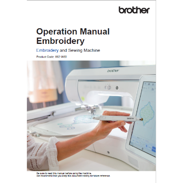 Brother Luminaire XP2 Sewing Machine 204 Pages Operation Manual Embroidery